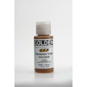 Peinture Acrylic FLUIDS Golden III 30ml Oxyde Fer Jaune transp.