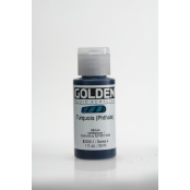 Peinture Acrylic FLUIDS Golden IV 30ml Turquoise Phthalo