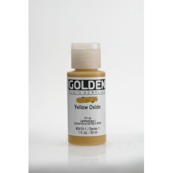 F-02410 - 0738797241015 - Golden - Peinture Acrylic FLUIDS Golden I 30ml Oxyde Jaune