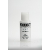 Peinture Acrylic FLUIDS Golden I 30ml Blanc Zinc