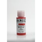 Peinture Acrylic FLUIDS Golden IV 30ml Rouge Cadmium moyen