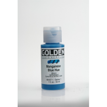 F-02437 - 0738797243712 - Golden - Peinture Acrylic FLUIDS Golden I 30ml Bleu Manganèse