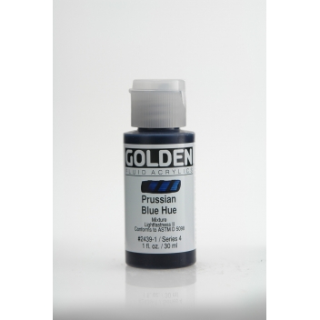 F-02439 - 0738797243910 - Golden - Peinture Acrylic FLUIDS Golden IV 30ml Bleu Prusse