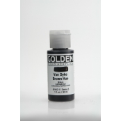 Peinture Acrylic FLUIDS Golden III 30ml Brun Van Dyke