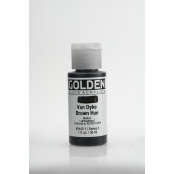 Peinture Acrylic FLUIDS Golden III 30ml Brun Van Dyke