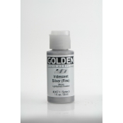 Peinture Acrylic FLUIDS Golden V 30ml Iridescent Argenté fin