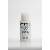 Peinture Acrylic FLUIDS Golden VII 30ml Interference Vert fin