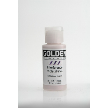 F-02470 - 0738797247017 - Golden - Peinture Acrylic FLUIDS Golden VII 30ml Interference Violet fin