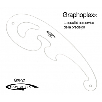 GX.P21 - 3700010405129 - Graphoplex - Pistolet en Altuglas transparent 30 cm