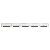 Règle de coupe bord acier anti-glisse quadrillée 50cm
