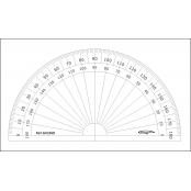 Rapporteur 1/2 cercle degrés Ø 10 cm