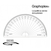 Rapporteur 1/2 cercle grades Ø 16 cm