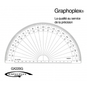 Rapporteur 1/2 cercle grades Ø 20 cm