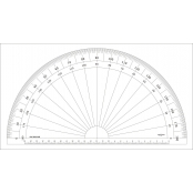 Rapporteur 1/2 cercle degrés Ø 30 cm