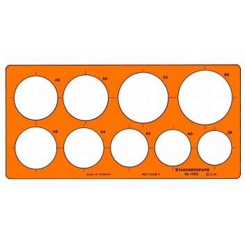 GXST1325 - 4014509003239 - Graphoplex - Trace cercles pairs et impairs grands cercles