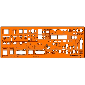 GXST7348 - 4014509009118 - Graphoplex - Trace sanitaires 1/50e modèle I