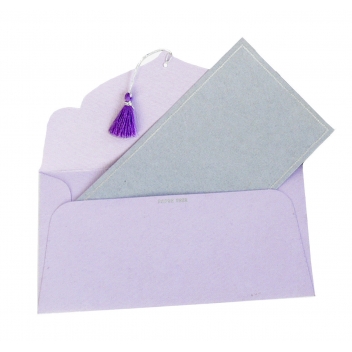 PT52062 - 3700010520624 - Papertree - Carte 19x10cm Gris/Argent 5 pièces