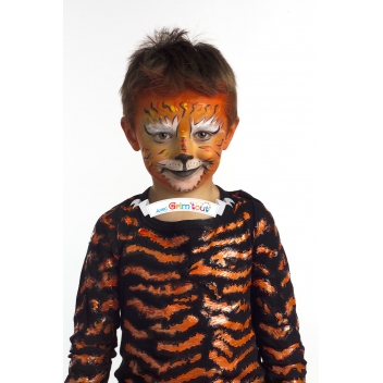 GT41222 - 3700010412226 - Grim'tout - Palette Maquillage enfant 4 couleurs Tigre et citrouille