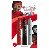 Crayons maquillage sans parabène 3 sticks Pirate/Vampire