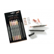 Set 5 marqueurs Copic Ciao Teintes Chairs + 1 Multiliner gratuit