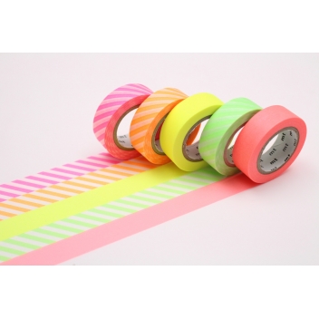 MT05G006Z - 4971910215302 - Masking Tape (MT) - Masking Tape MT 1,5 cm Assortiment 5 pièces Néon 2 - 3