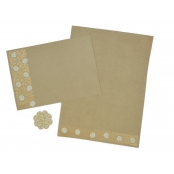 Papier à lettre sérigraphié (feuilles enveloppes stickers)