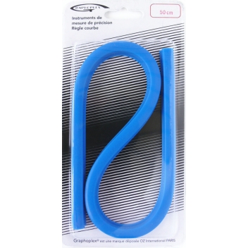GXC50 - 3700010413193 - Graphoplex - Règle courbe flexible 50cm