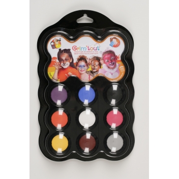 GT41428 - 3700010414282 - Grim'tout - Palette Maquillage enfant 9 couleurs Zoo parade - 3