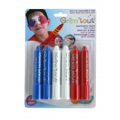 Crayons de maquillage enfant 6 sticks Couleurs sport