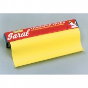 Papier transfert Saral 12 feuilles 45 x 61 cm Jaune