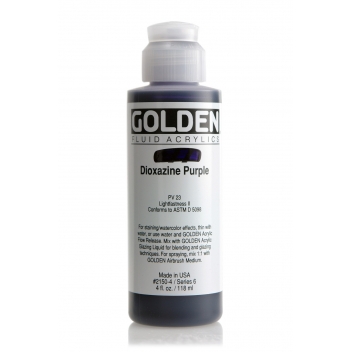 1-02150 - 0738797215047 - Golden - Peinture Acrylic FLUIDS Golden VI 119ml Pourpre Dioxazine