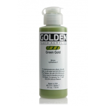 1-02170 - 0738797217041 - Golden - Peinture Acrylic FLUIDS Golden VII 119ml Or Vert - 2