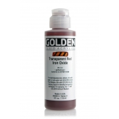 Peinture Acrylic FLUIDS Golden III 119ml Oxyde Fer Rouge transp.
