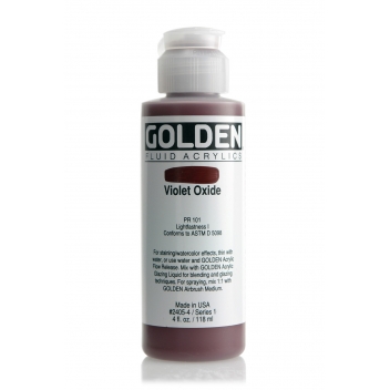 1-02405 - 0738797240544 - Golden - Peinture Acrylic FLUIDS Golden I 119ml Oxyde Violet