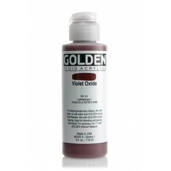 1-02405 - 0738797240544 - Golden - Peinture Acrylic FLUIDS Golden I 119ml Oxyde Violet - 2