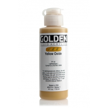 1-02410 - 0738797241046 - Golden - Peinture Acrylic FLUIDS Golden I 119ml Oxyde Jaune - 2