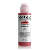 Peinture Acrylic FLUIDS Golden IV 119ml Rouge Cadmium moyen