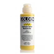 Peinture Acrylic FLUIDS Golden IV 119ml Jaune Cadmium moyen