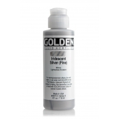Peinture Acrylic FLUIDS Golden V 119ml Iridescent Argenté fin