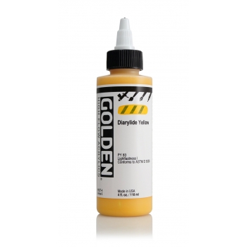 1-08527 - 0738797852747 - Golden - Encre Acrylic High Flow Golden VI 119ml Jaune Diarylide