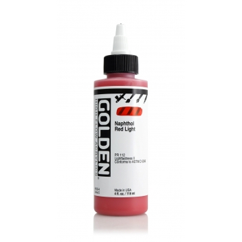 1-08532 - 0738797853249 - Golden - Encre Acrylic High Flow Golden V 119ml Rouge clair Napthol