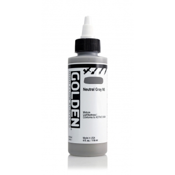 1-08533 - 0738797853348 - Golden - Encre Acrylic High Flow Golden I 119ml Gris Neutre n°5
