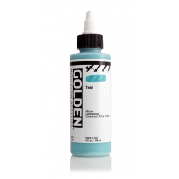 1-08547 - 0738797854741 - Golden - Encre Acrylic High Flow Golden III 119ml Vert bleu