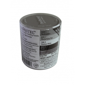 PAN30054 - 0879465001927 - Panpastel - Pastel Panpastel Set 5 couleurs + outils Gris