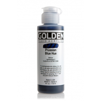 1-02439 - 0738797243941 - Golden - Peinture Acrylic FLUIDS Golden IV 119ml Bleu Prusse - 2