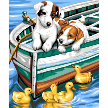 PP01332 - 5013634013327 - KSG - Tableau peinture au numéro Pour enfant Les petits curieux