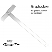 Té tête fixe vissée 2 bords anti-taches 50 cm