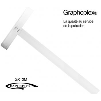GX-T2M - 3700010405235 - Graphoplex - Té tête mobile 2 bords anti-taches 80 cm