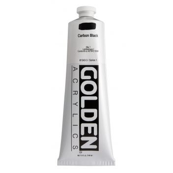 TT-01040 - 0738797104037 - Golden - Peinture Acrylic HB Golden I 150ml Noir Carbone