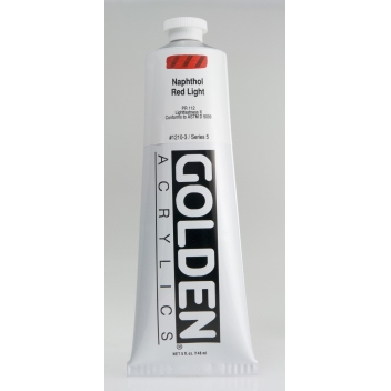 TT-01210 - 0738797121034 - Golden - Peinture Acrylic HB Golden V 150ml Rouge Naphthol Clair